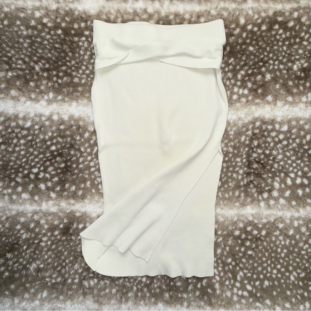 Forever 21 Cream Pencil Skirt